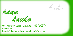 adam lauko business card